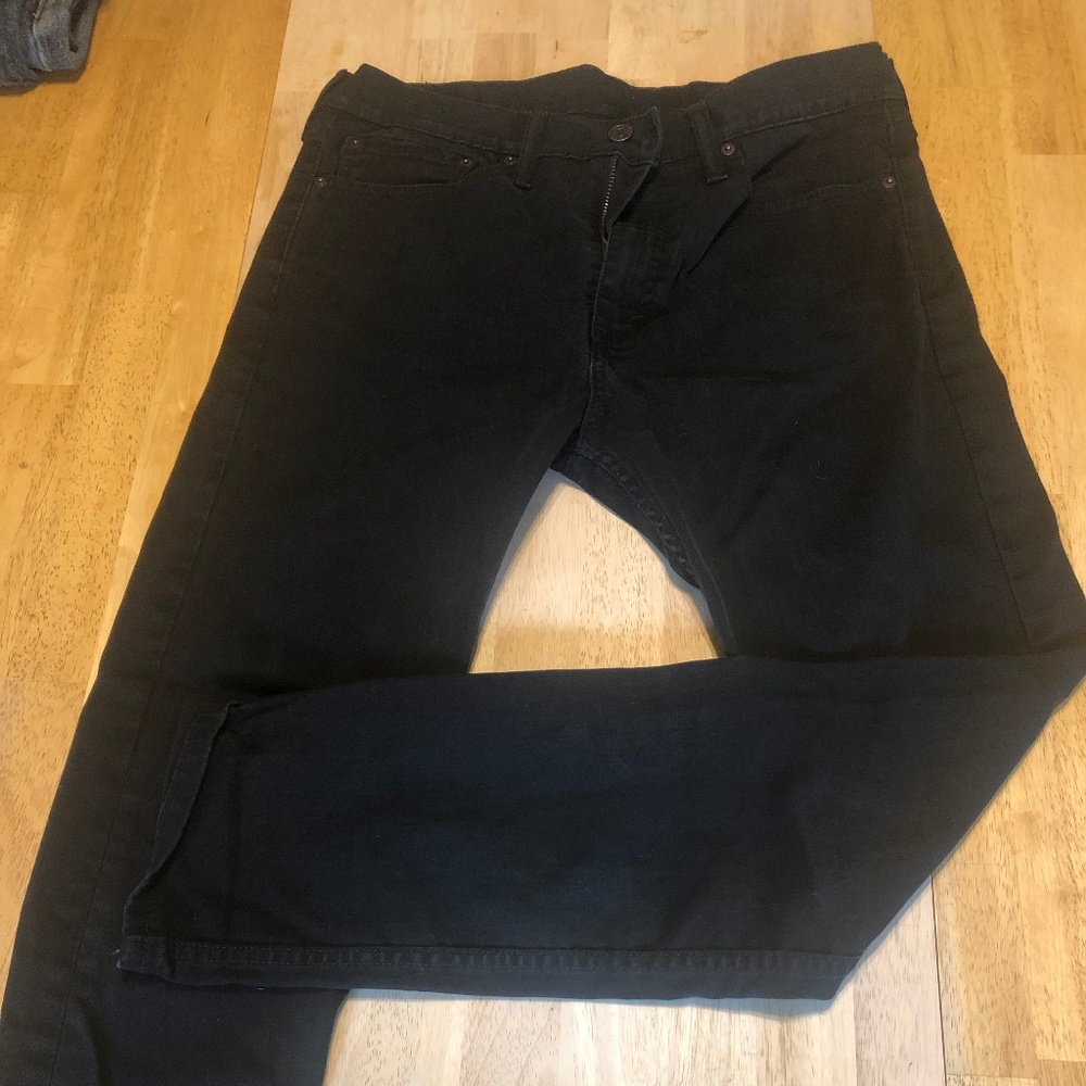 Levi's 510 skinny black jeans 34x32